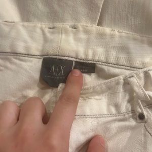 white armani exchange white jeans size 4 women’s , used , great condition